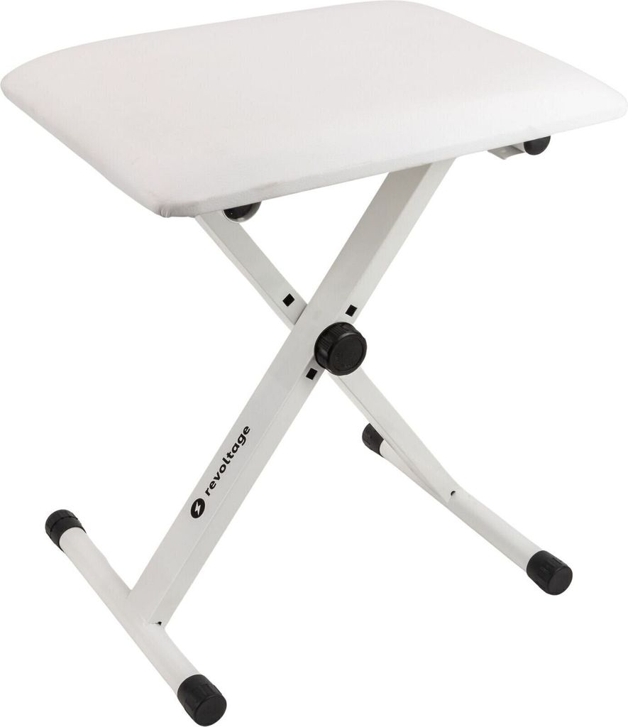 Revoltage KB2025WH Metallklavierstuhl White Produktbild 