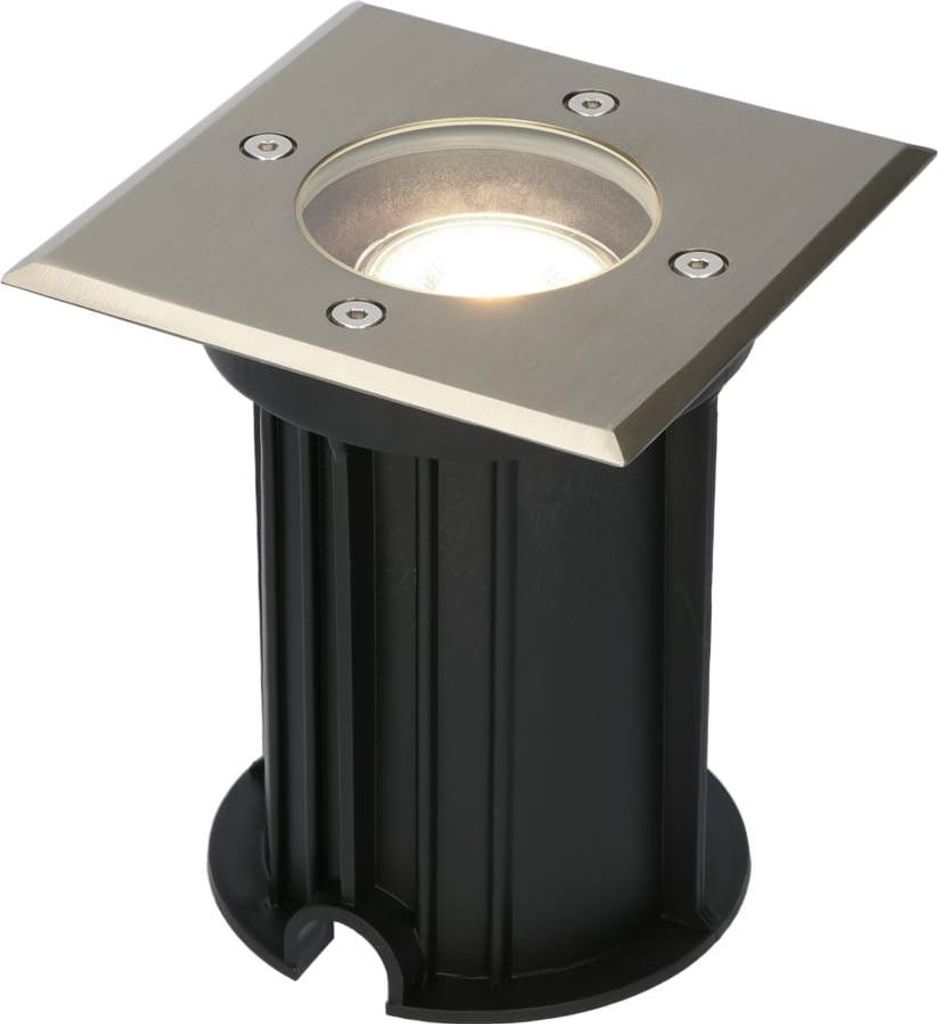 hoftronic LED Bodeneinbaustrahler 4W 345lm 4000K IP67 Edelstahl dimmbar GU10