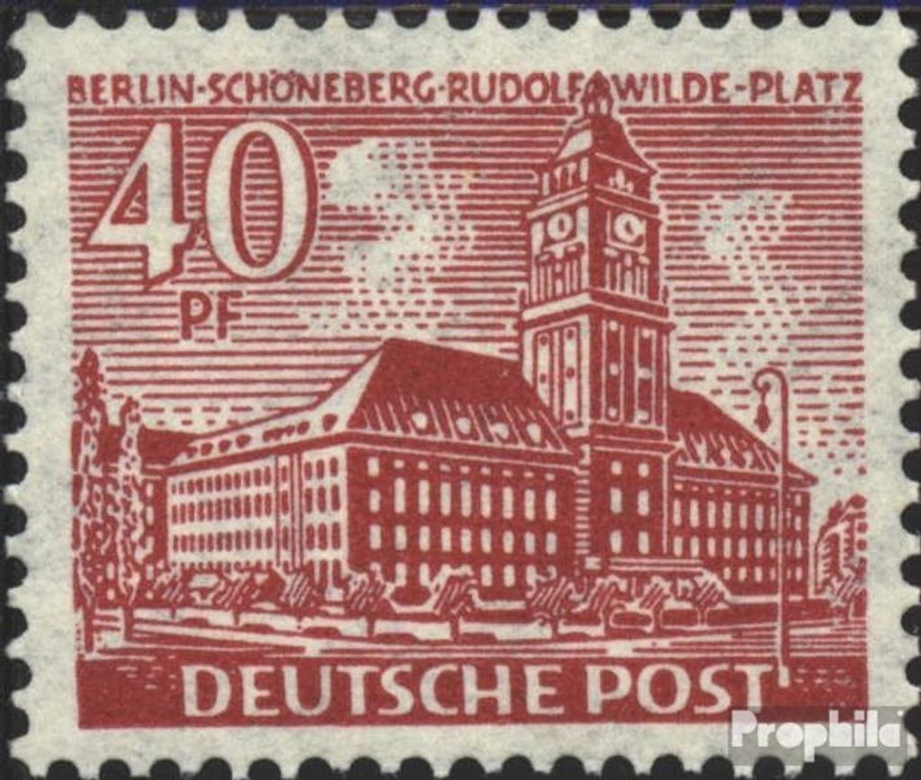 Briefmarken Berlin (West) 1949 Mi 52 gestempelt Berliner Bauten