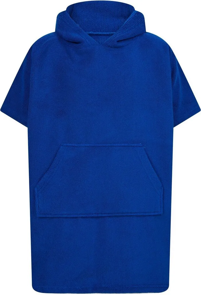 Cape de Bain Enfant 6-9 ans Idéale Piscine et Mer - Poncho Bleu Roi Roi