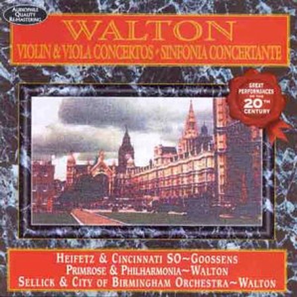 William Walton - Konzerte für Violine und Viola CD