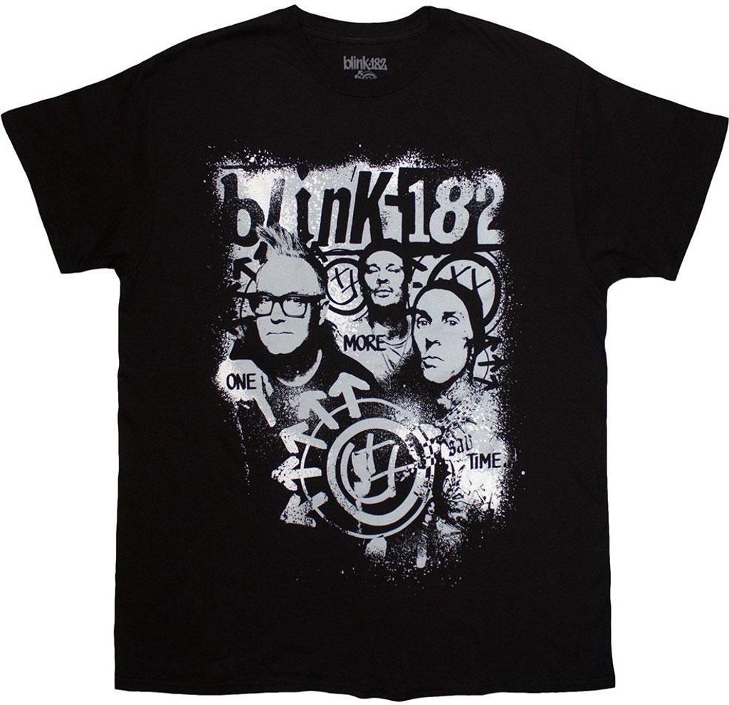 Blink 182 - "One More Time" T-Shirt für Herren/Damen Uni RO13374 (S) (Schwarz)