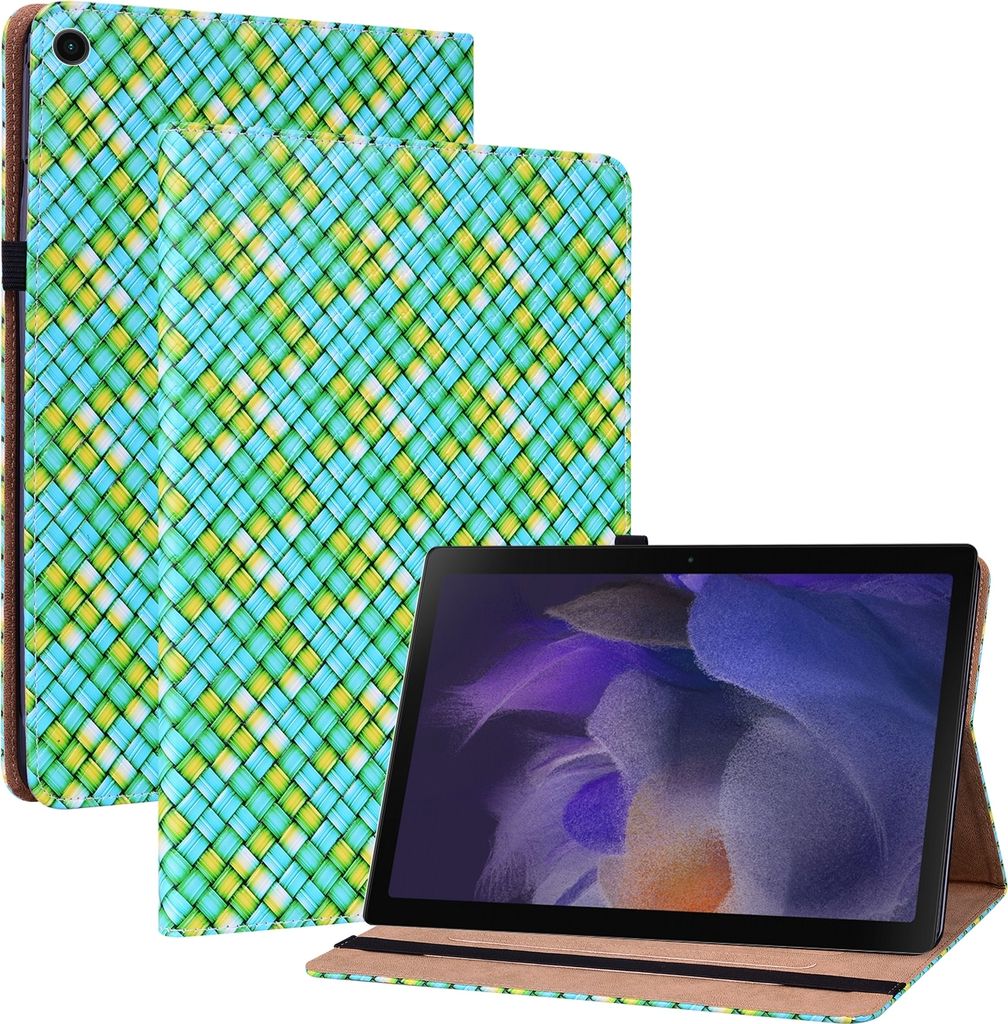 Für Oppo Realme Pad 10.4 Grün Kunst Leder Hülle Tablet Tasche Etuis Schutz Cover