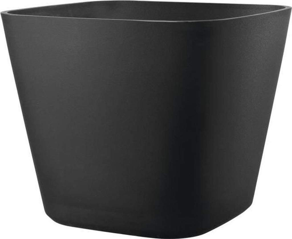 Quadratischer Blumentopf - DEROMA - Origin - 30 L - Anthrazit