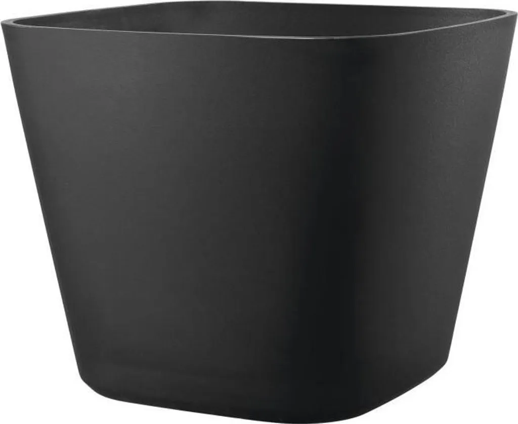 Grand pot de fleurs 30L Deroma Origin anthracite : évite l'excès d'eau