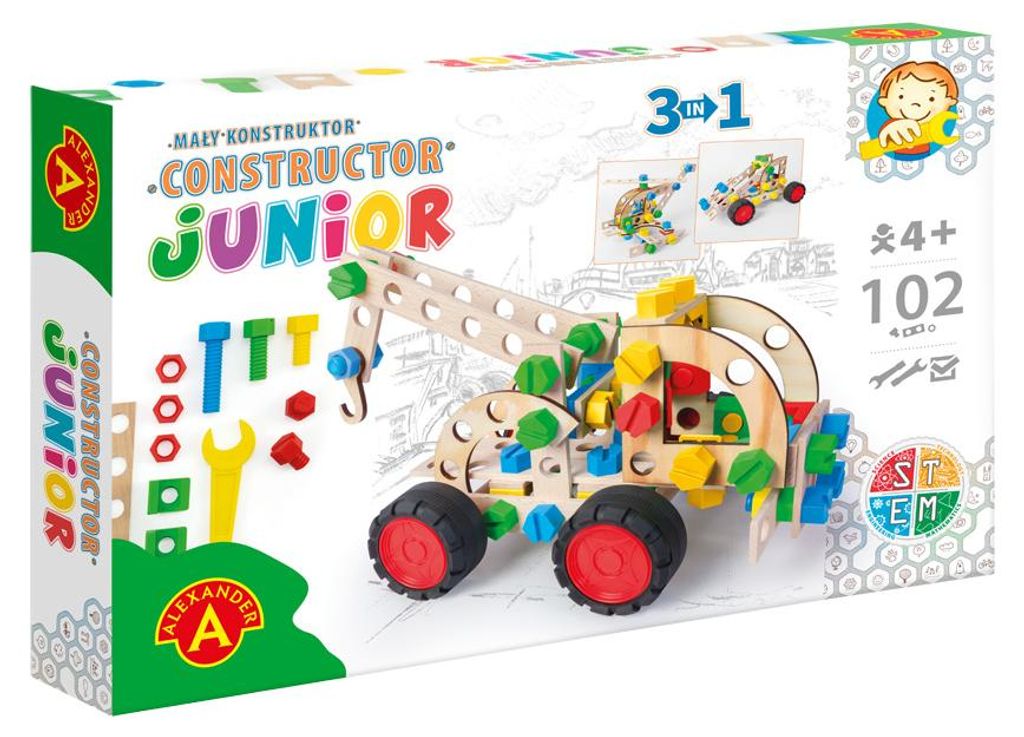 Mały konstruktor Junior 3w1 Pull Truck Zdjęcie produktu 