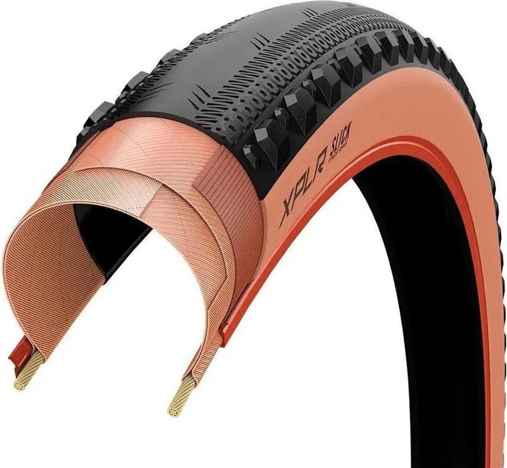 Goodyear Xplr Slick Tubeless 700x40 Pneu Gravel Orange haute performance