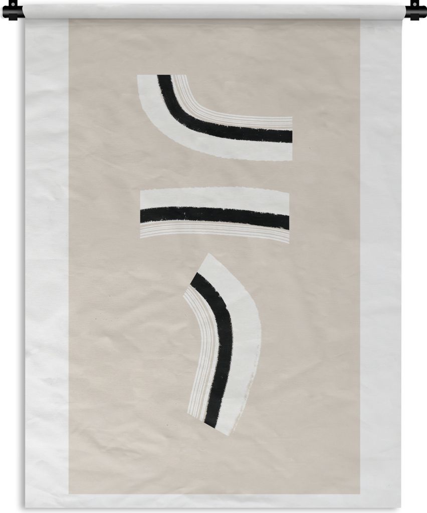 MuchoWow Wandteppich Wandbehang Linie - Pastell - Gestaltung 60x80 cm Tapisserie Dekoration Wandtuch - Decke - Wandtücher - Wohne