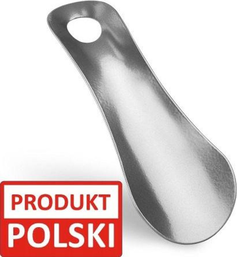 Schuhlöffel aus Metall, 12 cm, polnisches Produkt, robust, Produktbild 