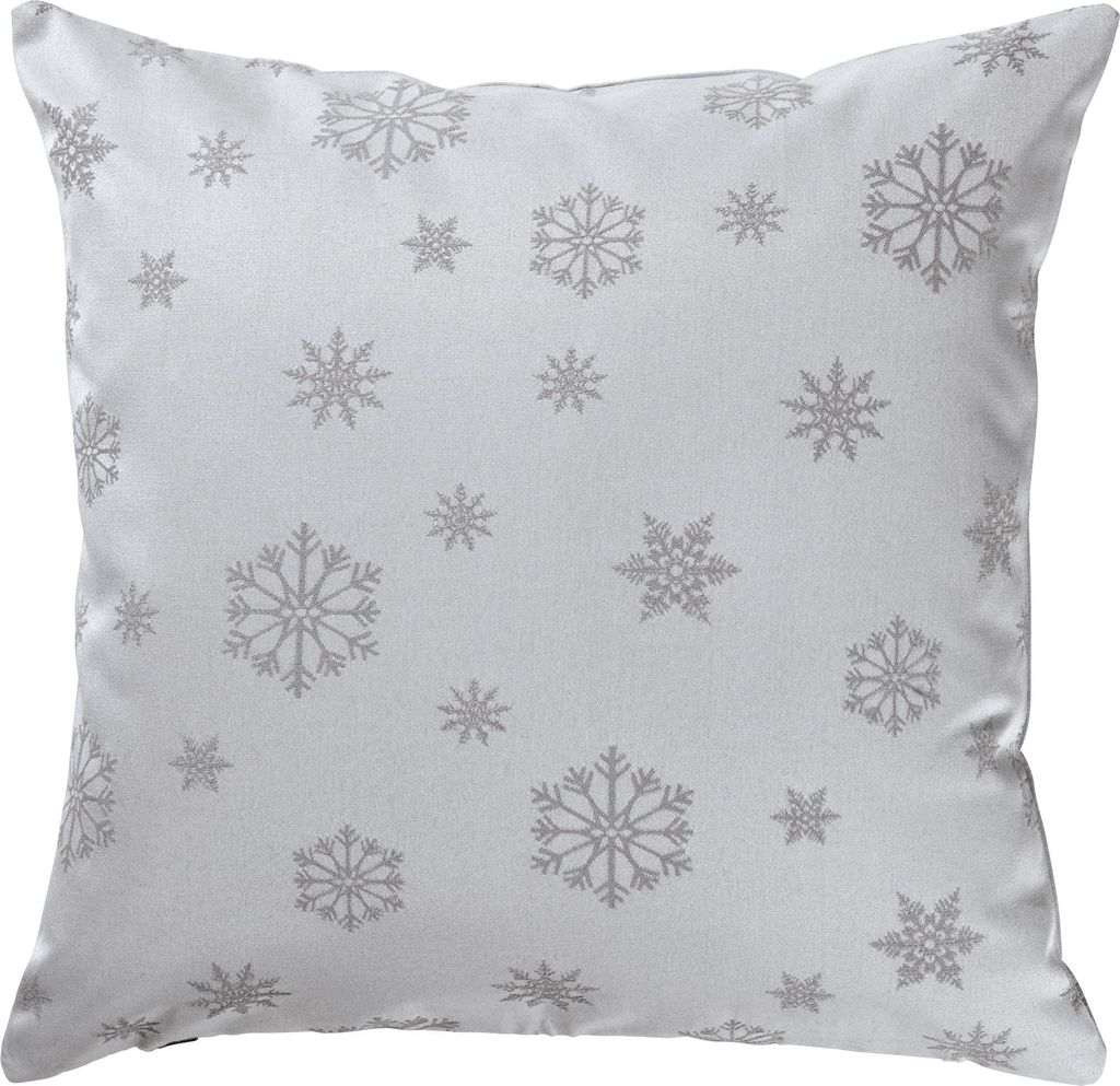 Erwin Müller Kissenhülle Marbella" silber 40x40 cm"