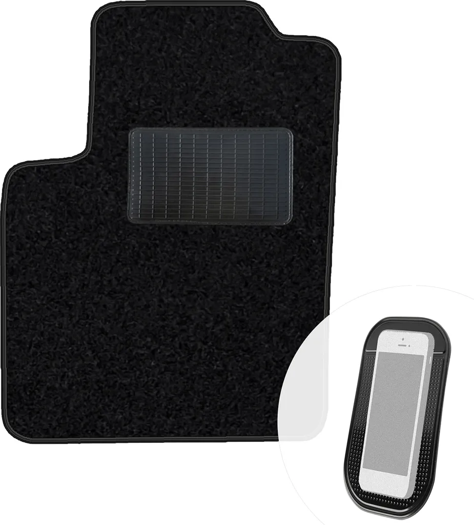 Tappetino Auto Ford Ka II 08-16 moto-MOLTICO Velours Nero TOP