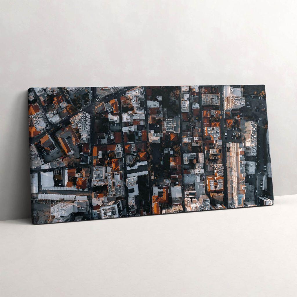 Blick vom Gipfel von Limassol Zypern – Leinwandbild Wandbild – 120x60 cm – Leinwandbilder – Wandbilder – Schlafzimmer – Flur