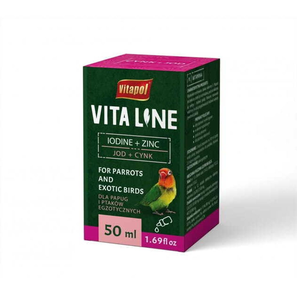 Vitaline Zinc+Iode pour oiseaux exotiques Vitapol 50ml Image du produit 
