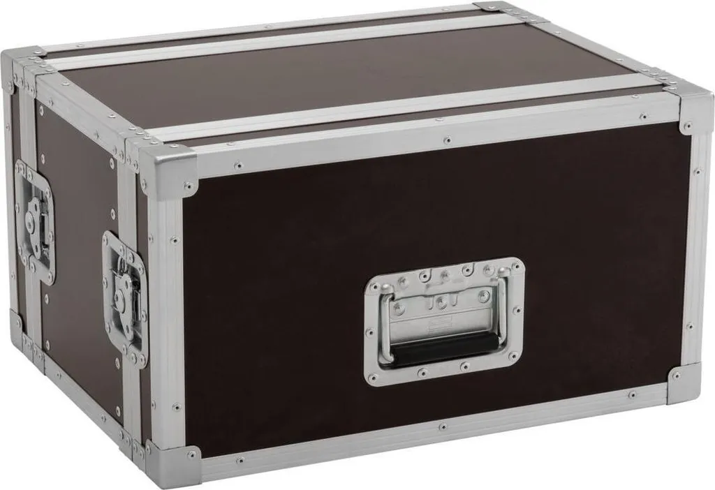 ROADINGER Rack Profi 6HE 25cm (30109165) - Flight Case Pro Noir Robuste