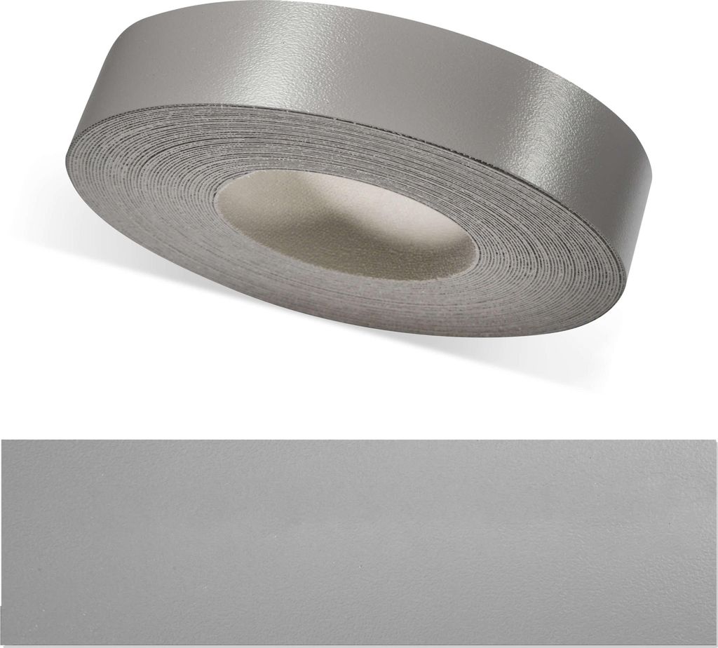 ben+camilla.com Kantenumleimer | Graphit Grau hell Perl 20 mm x 25 m | Sicherer, bequem, Profi Material