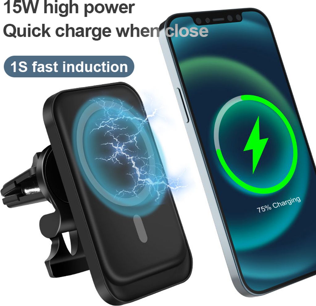 Auto MagSafe Ladegerät Wireless Charger iPhone 14 13 12 Pro Produktbild 3
