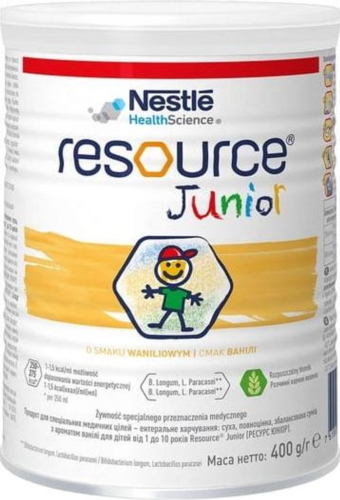 RESOURCE JUNIOR Vanillepulver für Kinder 400 g Produktbild 