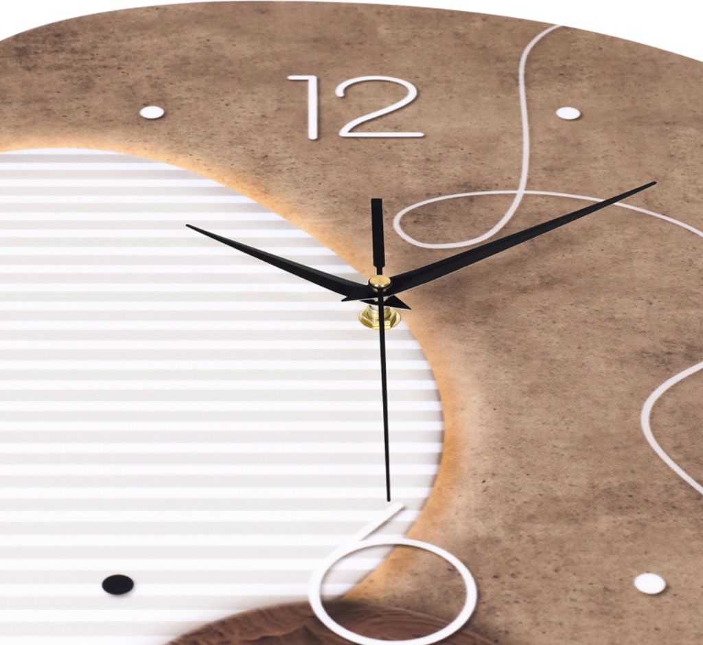 SensaHome Wanduhr Madrid – s Japandi-Design – organische Produktbild 8