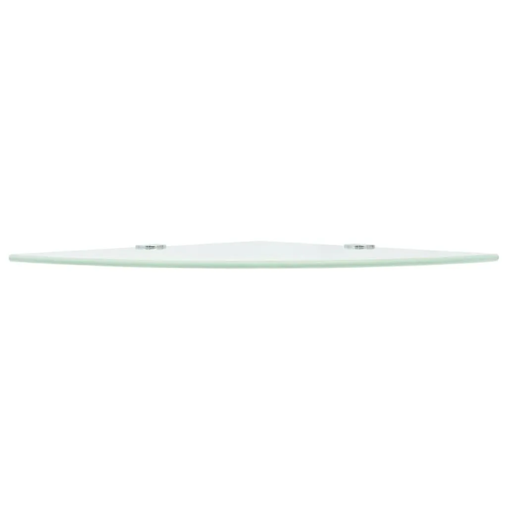 Étagères d'angle vidaXL verre blanc 25 cm : la solution pour vos coins - 3