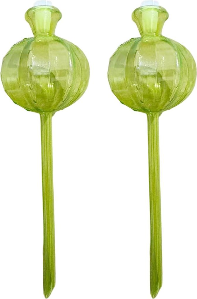 Selbstbewässernde Pflanzkugeln, Pflanzenbewässerungseinsätze mit Stecker, automatische Glas-Pflanzenbewässerungsbirnen, 2 Packungen