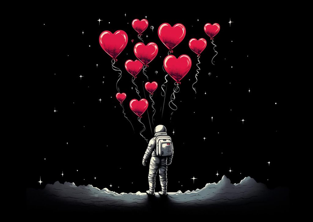Plakat 66,5x46,5cm Astronauten Eigene Zellen