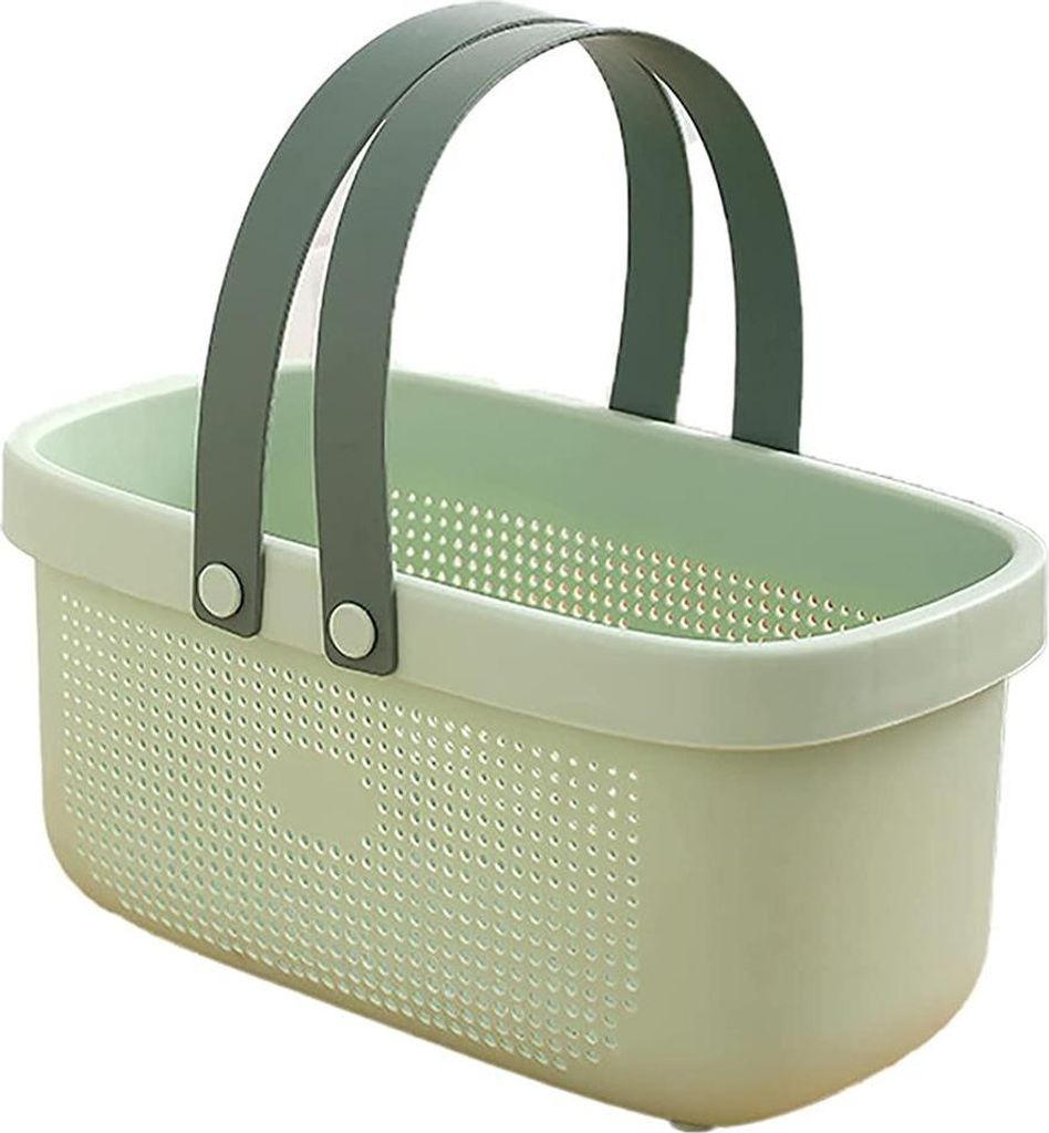 Tragbarer Duschkorb, Aufbewahrungskorb aus Kunststoff, mit Griff, Bad-Organizer
