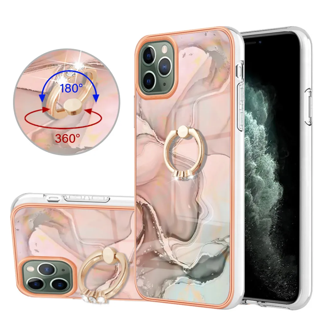 Custodia Chic iPhone 11 Pro Max con Anello Gioiello Crème