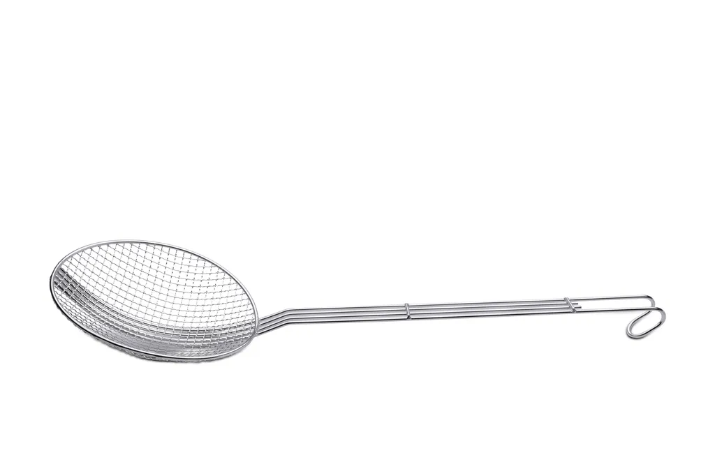 Mestolo Forato Karl Weis Ø 20 cm - Ottimo per Fritti e Pasta - Inox