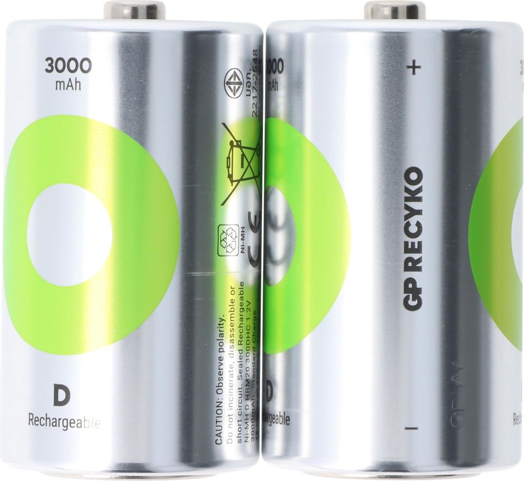 GP Batteries ReCyko, Wiederaufladbarer Akku, D, Produktbild 