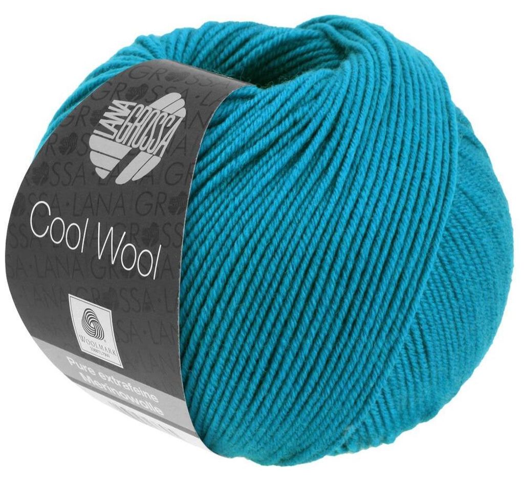 Lana Grossa - Cool Wool 2036 Azurblau Produktbild 
