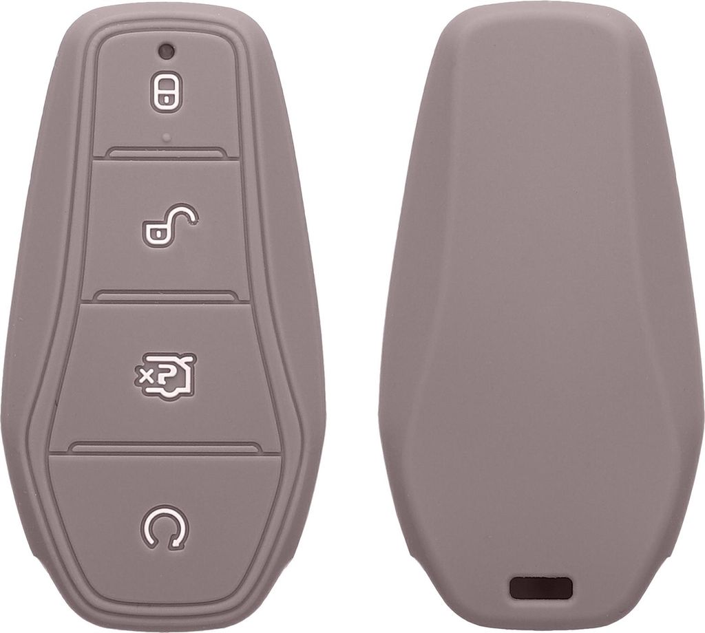 kwmobile Autoschlüssel Silikon Hülle kompatibel mit BYD Atto 3 / Sealion / Han / Tang / Dolphin / Seal - Schlüsselhülle in Purple Cloud