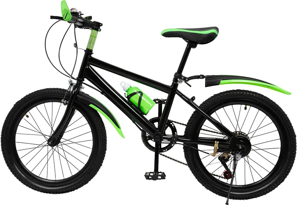VTT 20 pouces enfant idéal balade en forêt, 7 vitesses et selle réglable
