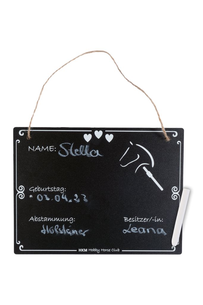 Stallschild Hobby Horsing schwarz
