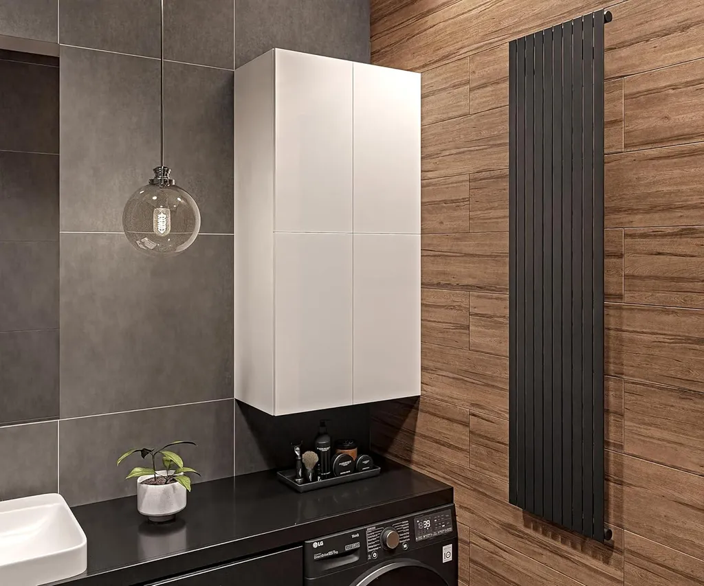Mobile Bagno Sospeso 120cm Bianco Lucido - Armadietto Design Moderno