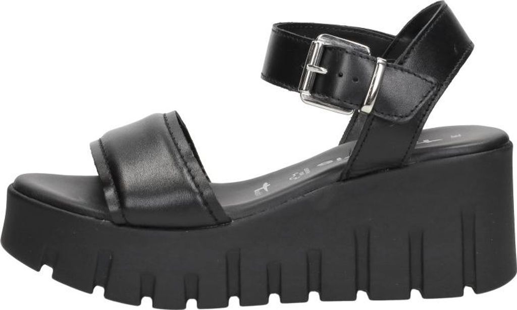 Tamaris Sandalen Plat  Sandalen Plat - Zwart - Maat 38 Produktbild 