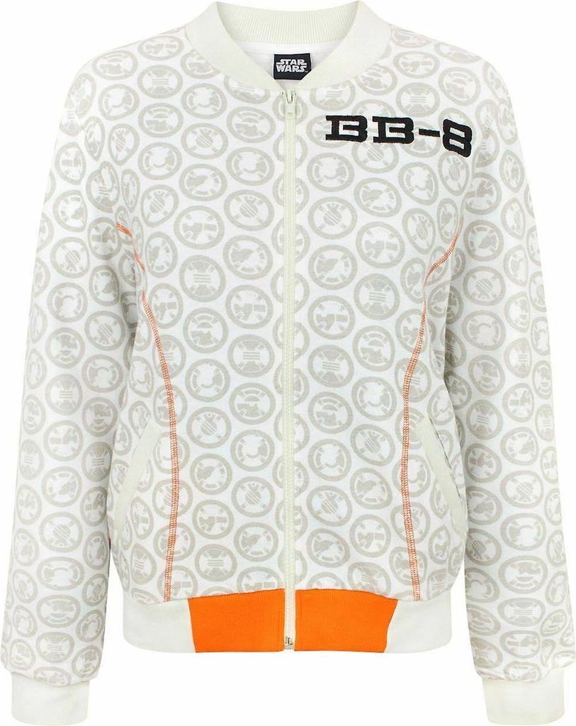 Star Wars Damen BB-8 Bomberjacke NS4272 (XL) (Weiß)