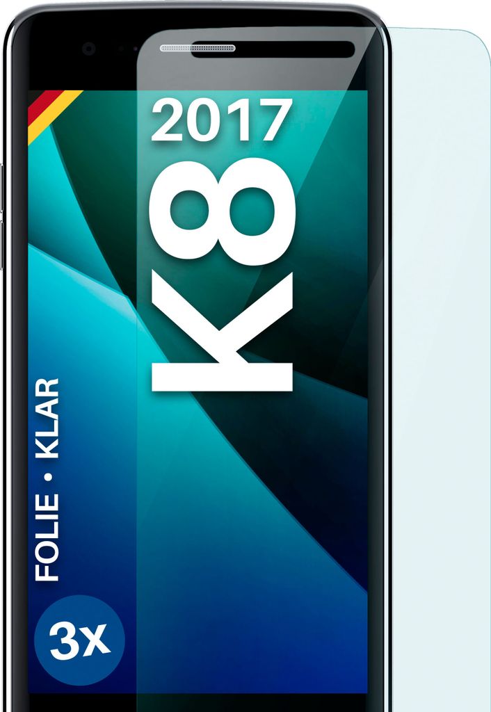 moex® 3x Schutzfolie kompatibel mit LG K8 (2017) - Produktbild 