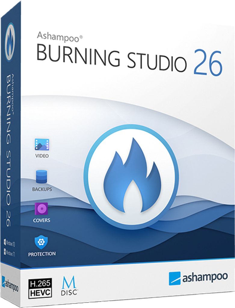 Ashampoo Burning Studio 26 - Brennprogramm für CD/DVD - PC Produktbild 