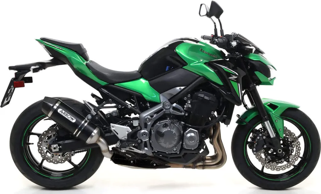 Échappement ARROW Race-Tech Aluminium Noir pour Kawasaki Z900 2017-2024