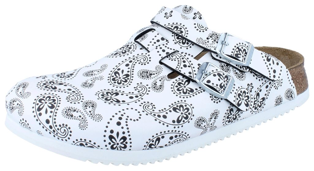 BIRKENSTOCK Kay Prof Paisley black/white schmale Weite - Produktbild 