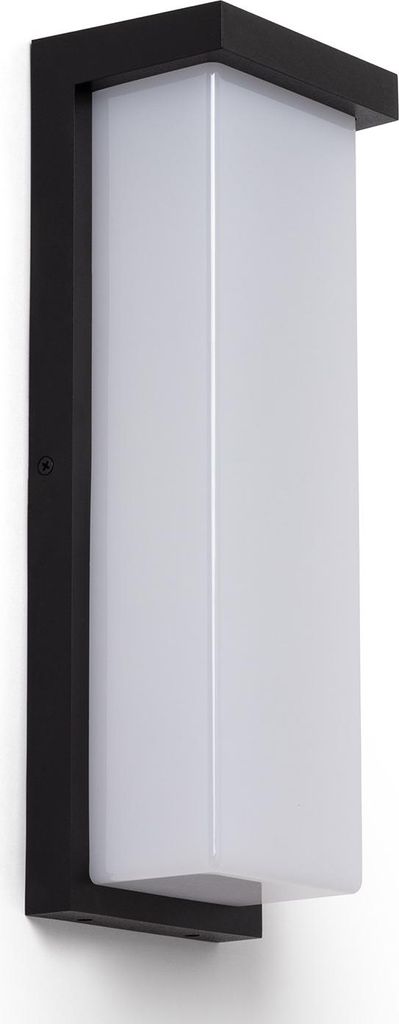 LED Wandleuchte Außen 22W Aluminium Tyron 4000K Schwarz Neutralweiß