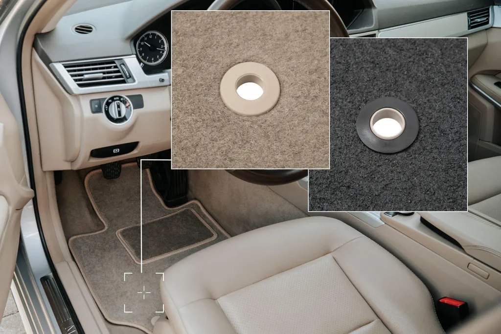 Tappetino Guida Dodge Caliber 2006-2011 Velluto Beige su Misura - 3