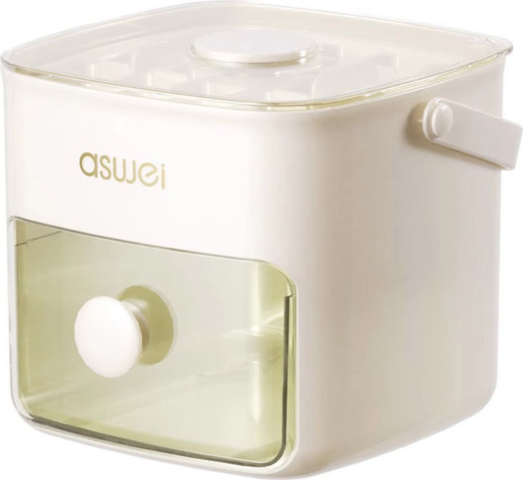 Eiswürfelschale mit Deckel, 48 Mulden, Eisform für Gefrierschrank, Schnellverschluss-Eismaschine für Zuhause, Küche, Reisen, Restaurant, Party