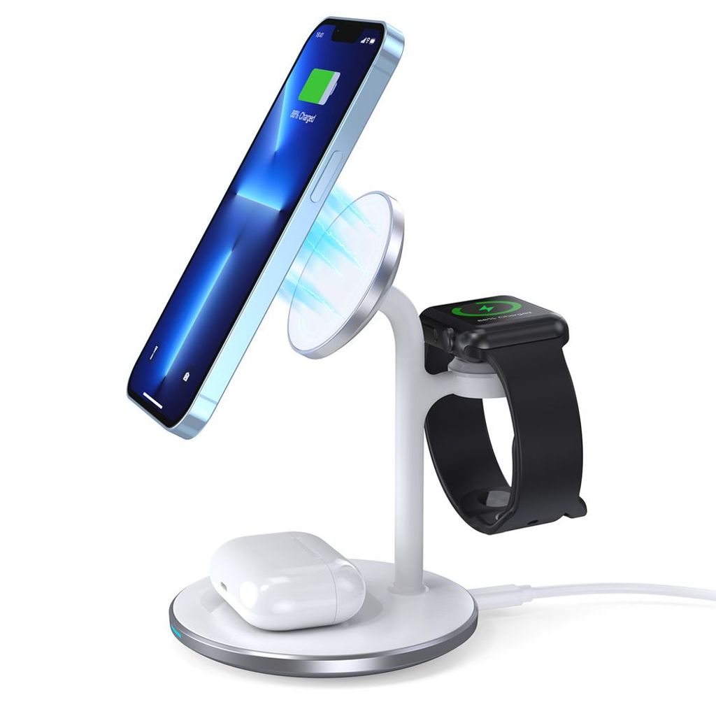 Indukčná nabíjacia stanica Choetech 3W1 pre Obrázok produktu 