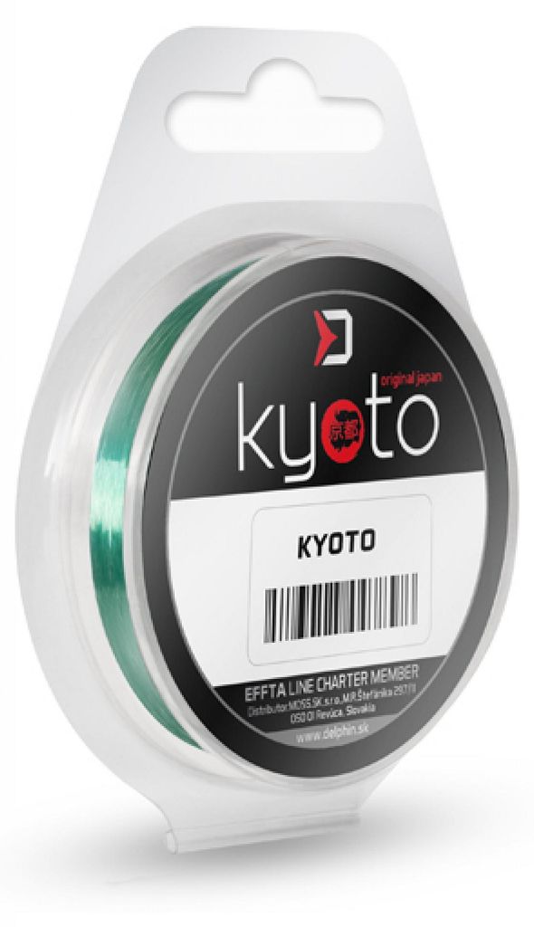 DELPHIN KYOTO, 50m, 0,12mm, 1.3kg / 2,8lbs, grün, Monofile Angelschnur, 101000114