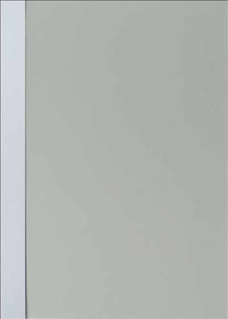 Abdeckfolie mit Kartonrand in Noblesse-Struktur für Surebind, Farbe weiß, 100er Pack mit Rückendeckel