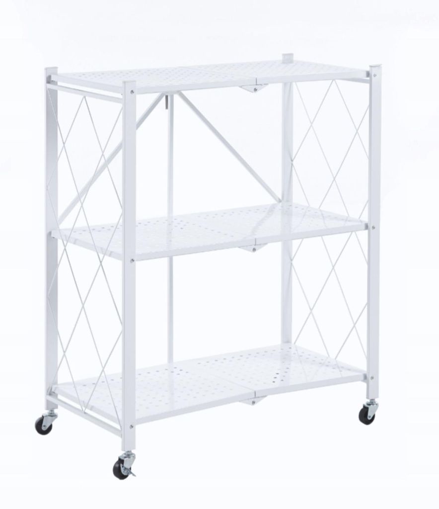 Regál na kolečkách SIMKE 1 - bílý Obrázek produktu 
