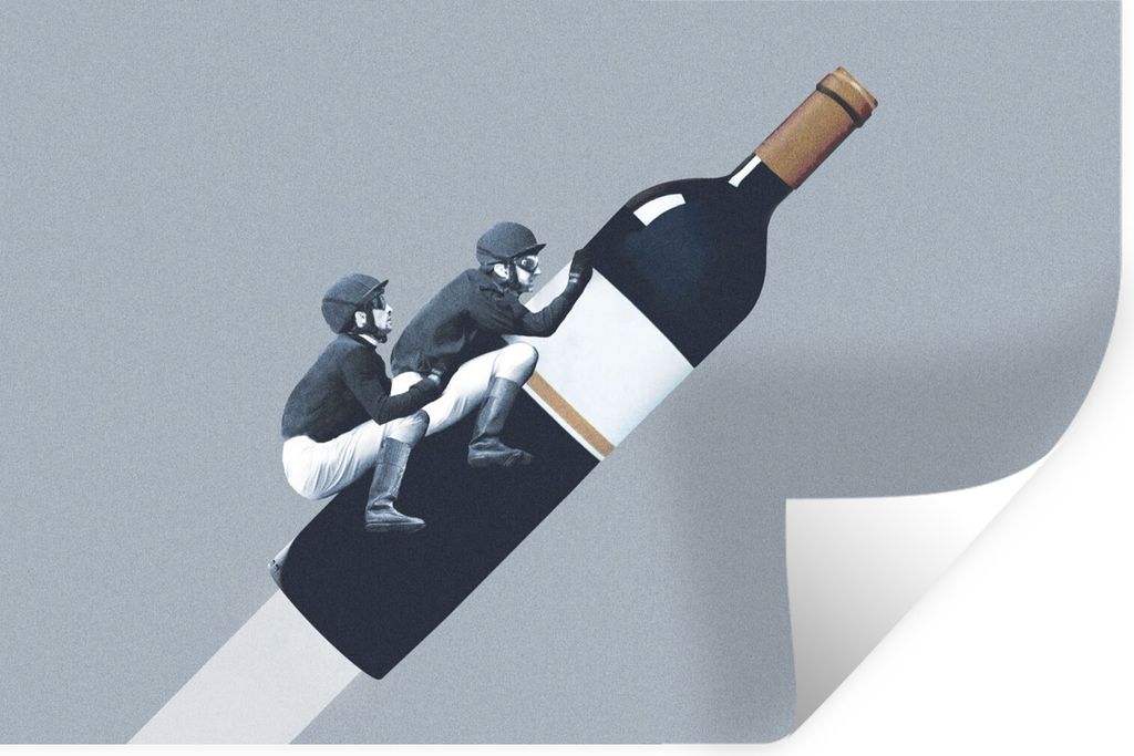 MuchoWow Wandtattoo Wandsticker Wandaufkleber Flasche - Männer - Vintage 60x40 cm Selbstklebend und Repositionierbar - Wierderverwendbar - Selbs...