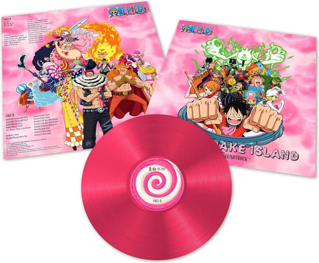 One Piece Whole Cake Island Vinyle Rose OST Kohei Tanaka pour Collection