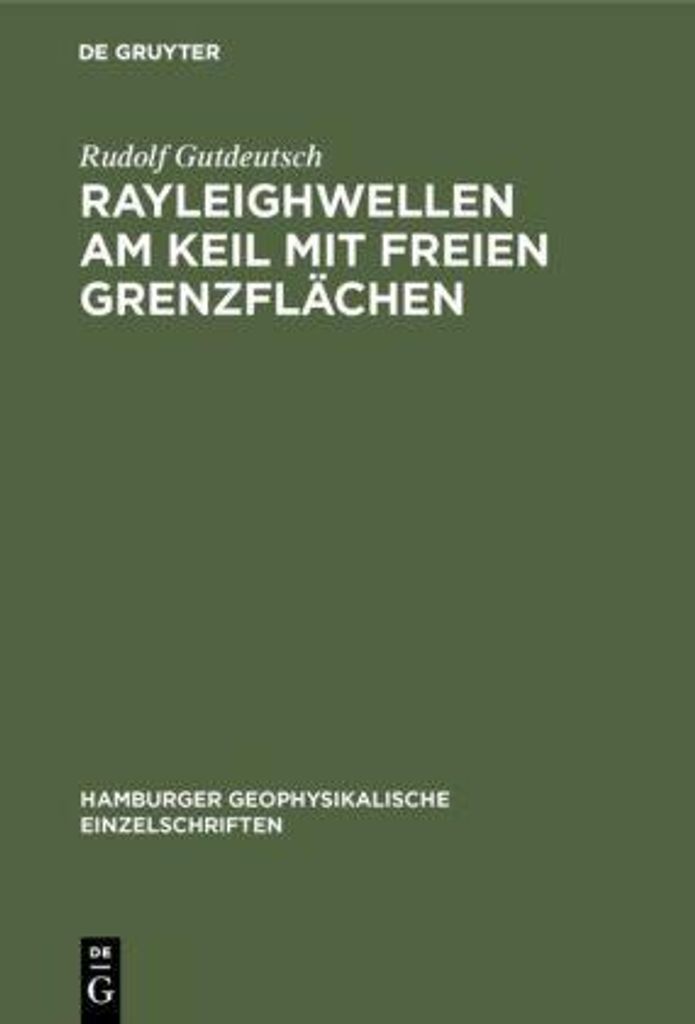 Rayleighwellen am Keil mit freien Grenzflächen
